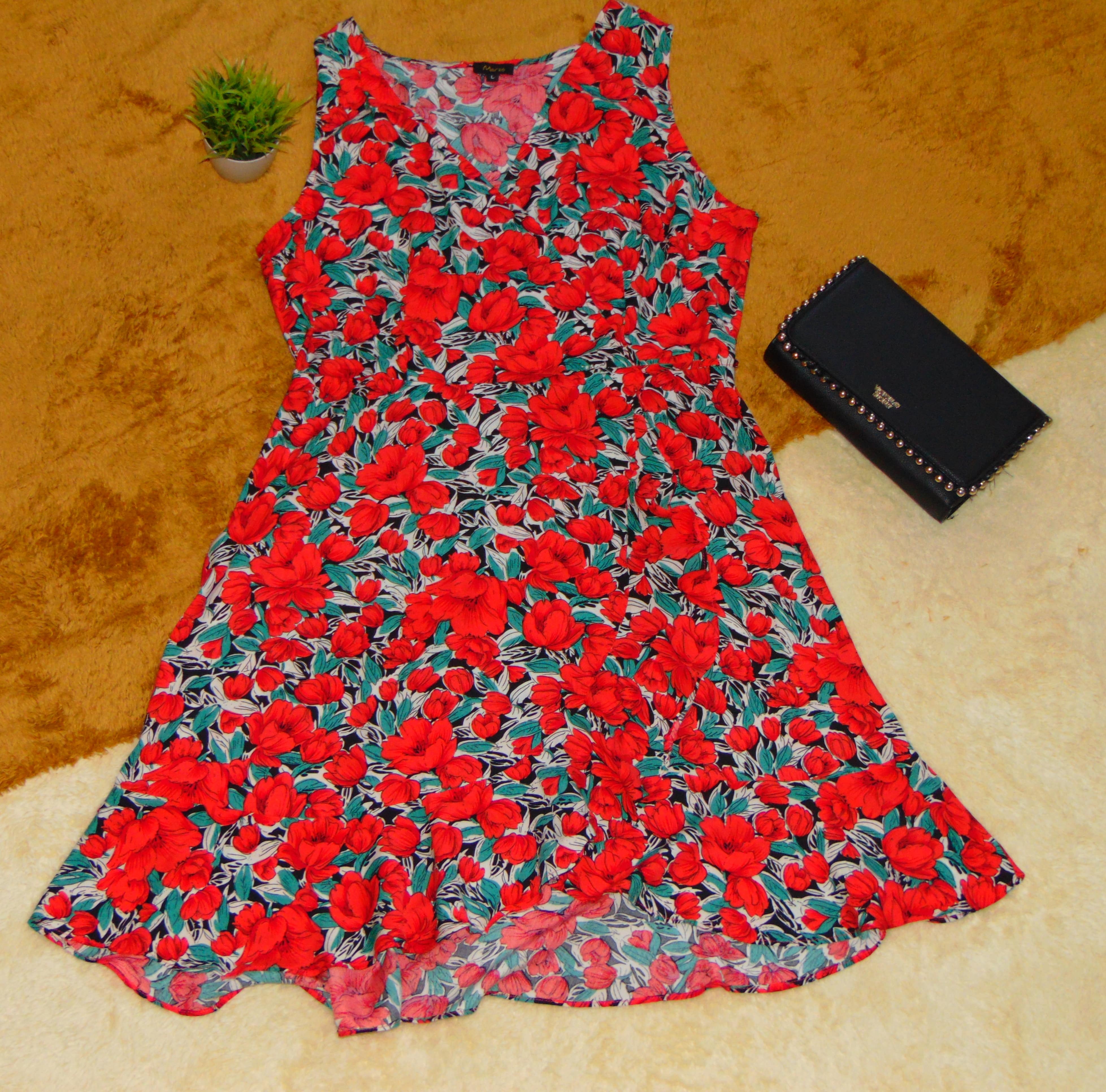 vestido tipo pareo con flores 4