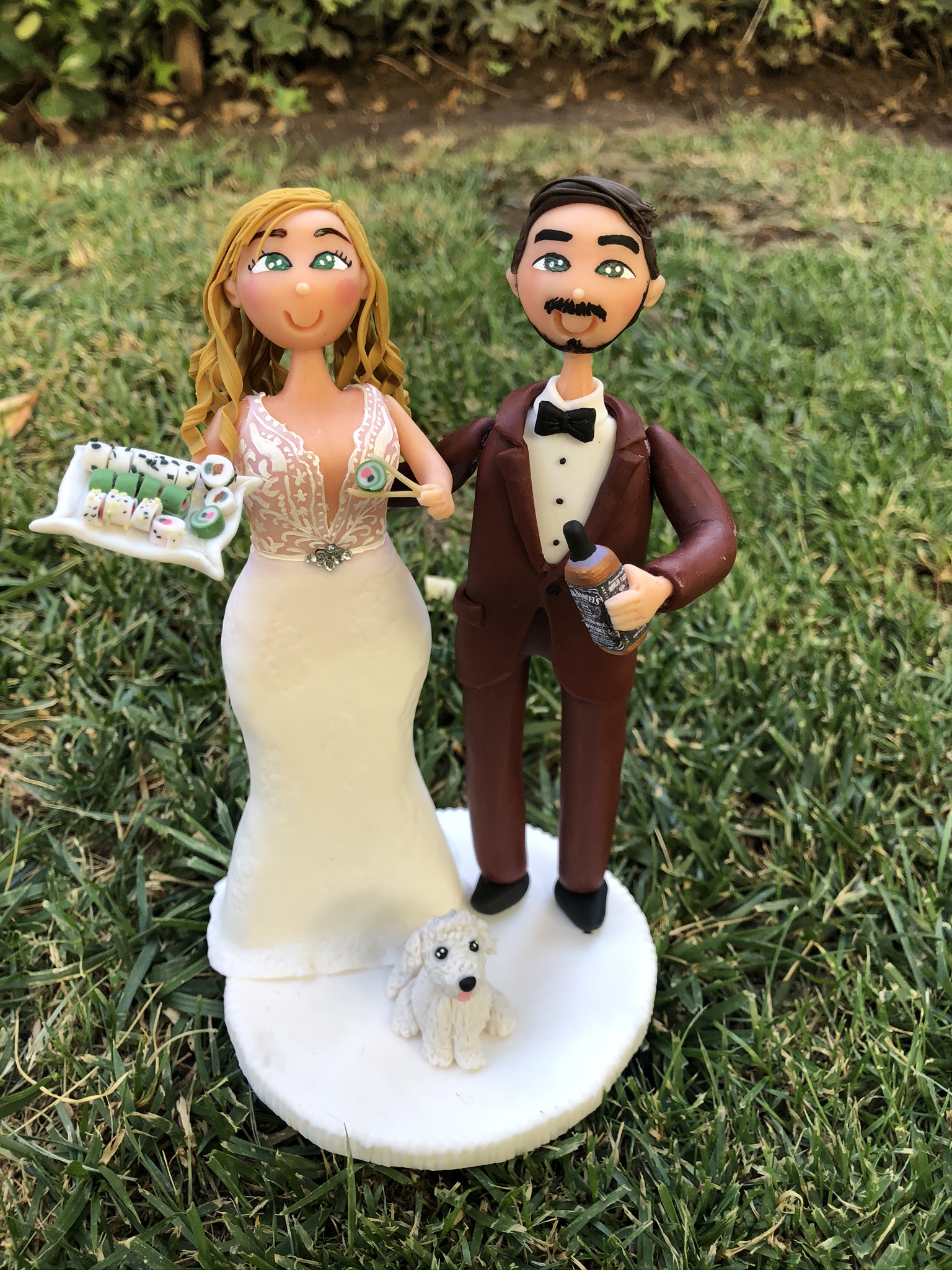 Novios de torta personalizados 2